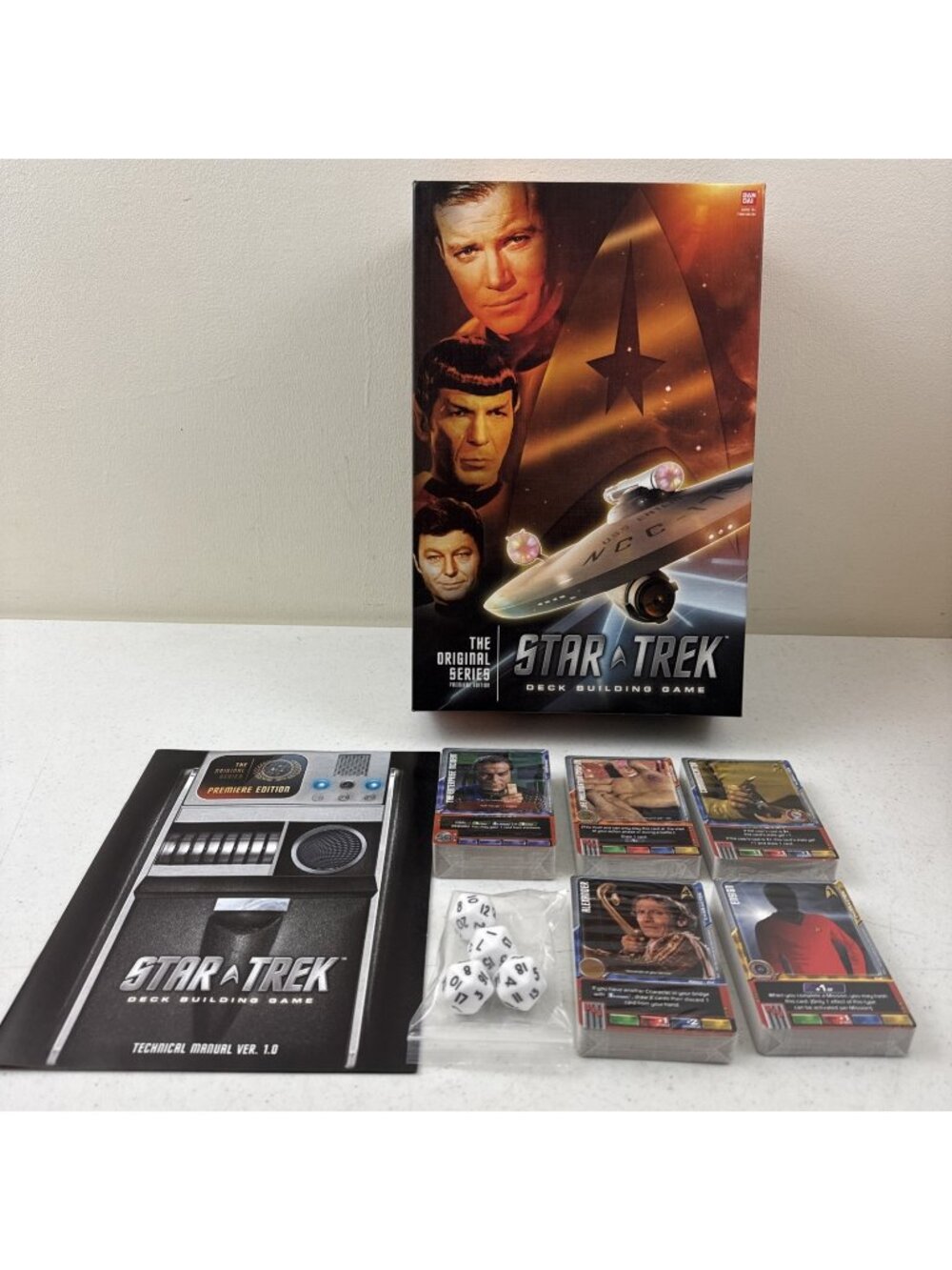 Star Trek Deck Building Game Original Series- Bandai 2012 Open Box, SEALED Cards
